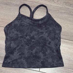 XS154 Kyodan Black and Gray Crop Top Stylish and Comfortable